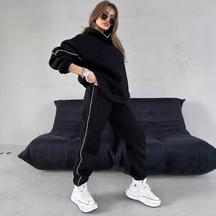 Damer Sportigt Hoodie-set med vid passform i mjukt material Mirla-Eva Jonsson