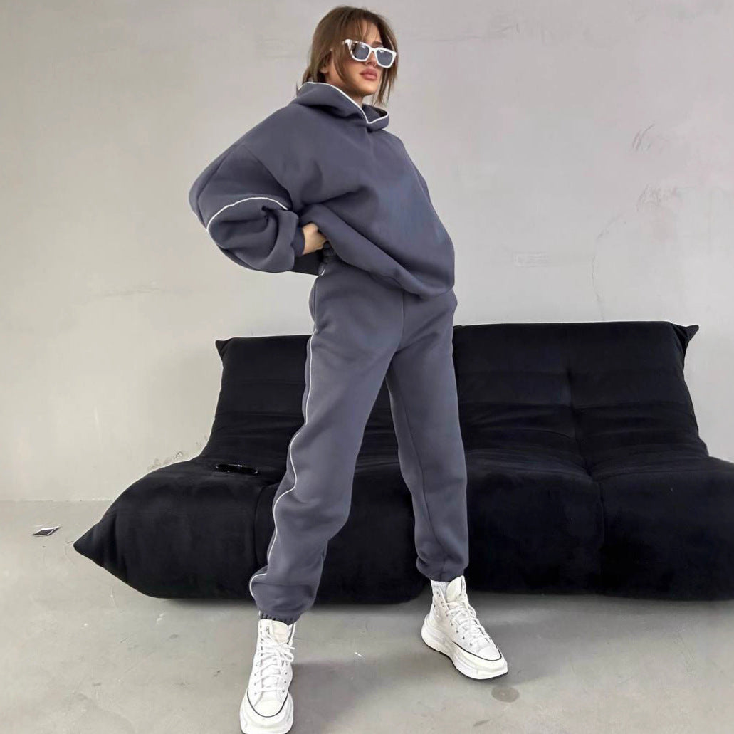 Damer Sportigt Hoodie-set med vid passform i mjukt material Mirla-Eva Jonsson