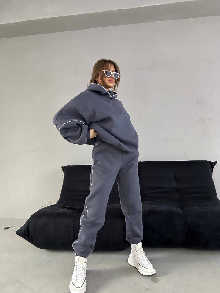 Damer Sportigt Hoodie-set med vid passform i mjukt material Mirla-Eva Jonsson