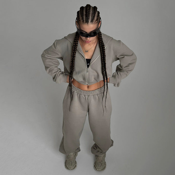 Damer Sportigt Lounge-set med oversized sweatshirt och bekväma joggingsbyxor Mirla-Eva Jonsson