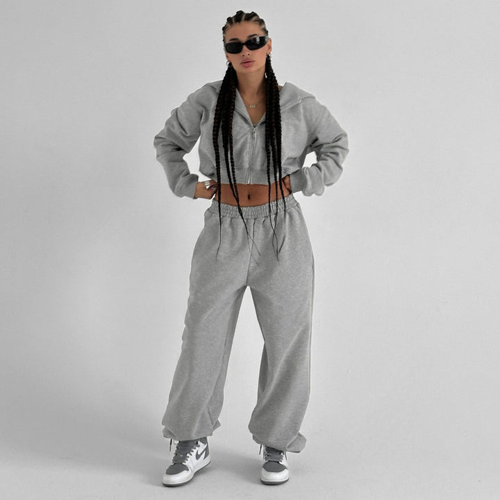 Damer Sportigt Lounge-set med oversized sweatshirt och bekväma joggingsbyxor Mirla-Eva Jonsson