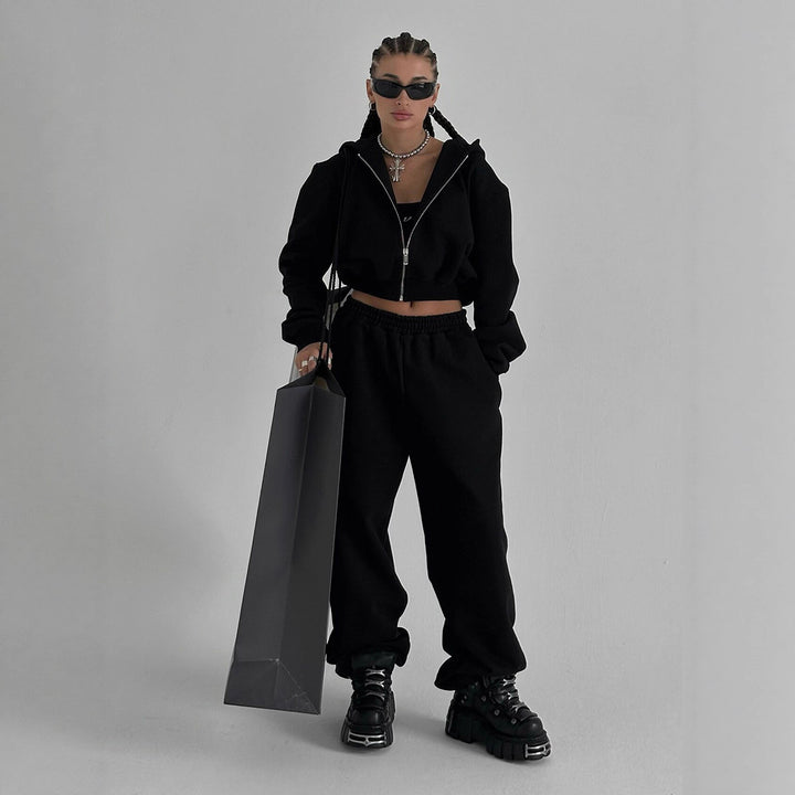 Damer Sportigt Lounge-set med oversized sweatshirt och bekväma joggingsbyxor Mirla-Eva Jonsson