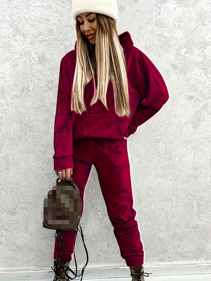 Damer Sportigt Loungewear-set med hoodtröja och byxor Mirla-Eva Jonsson