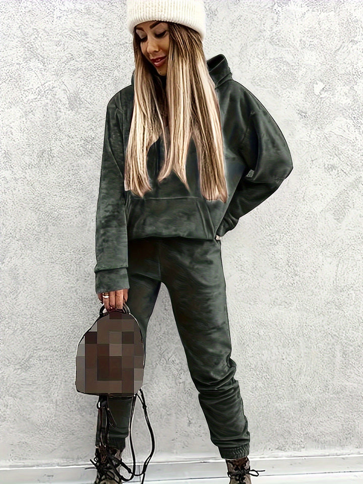Damer Sportigt Loungewear-set med hoodtröja och byxor Mirla-Eva Jonsson