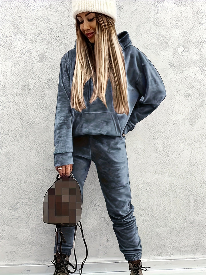 Damer Sportigt Loungewear-set med hoodtröja och byxor Mirla-Eva Jonsson