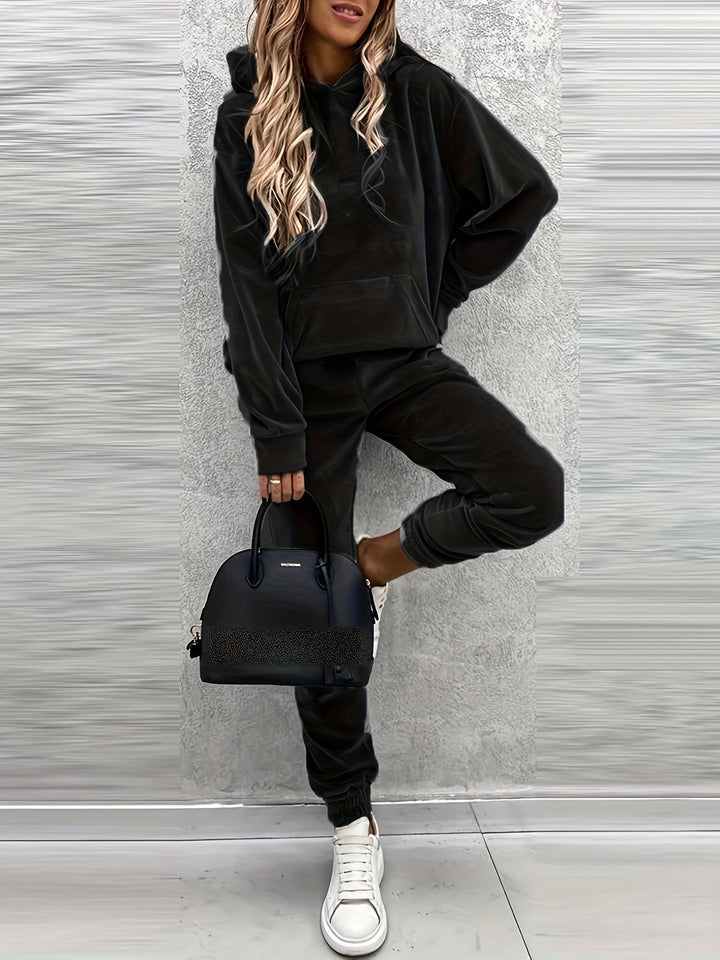 Damer Sportigt Loungewear-set med hoodtröja och byxor Mirla-Eva Jonsson