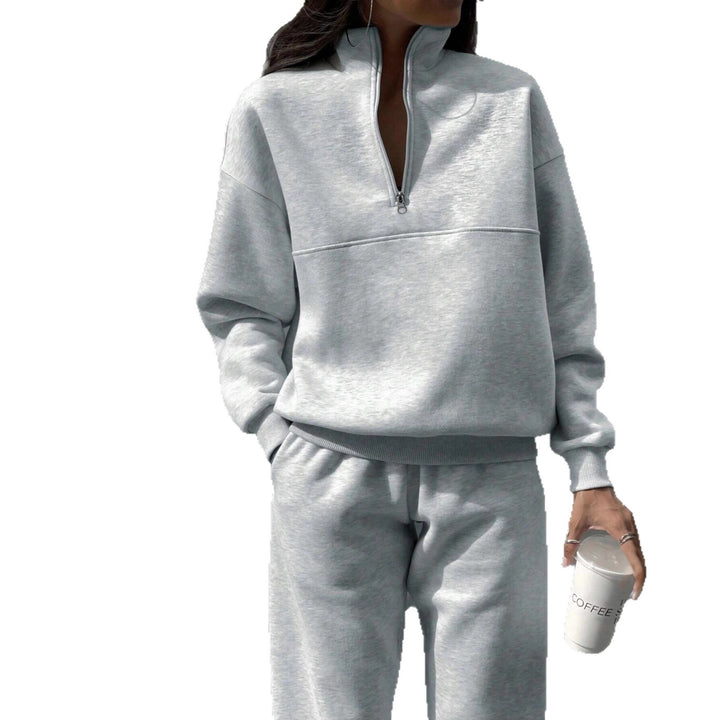 Damer Sportigt Sweatshirt med halv dragkedja Mirla-Eva Jonsson