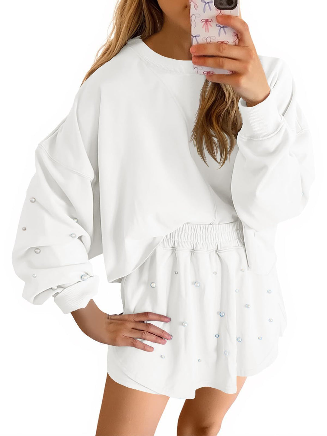 Damer Sportigt Sweatshirt- och Kjolset Eva Jonsson-Eva Jonsson