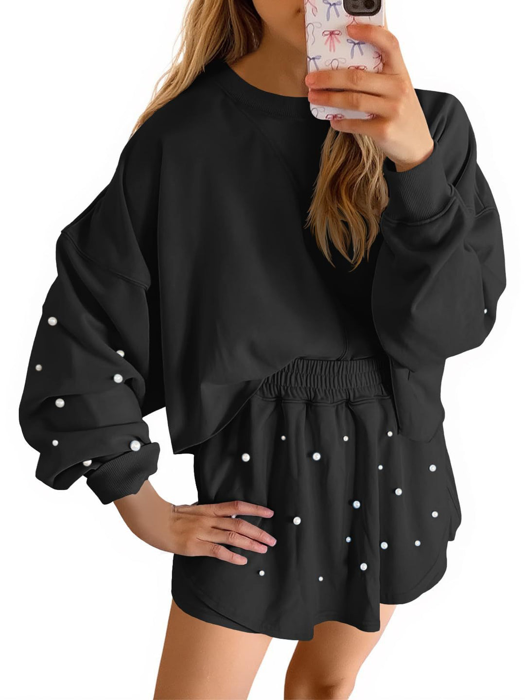 Damer Sportigt Sweatshirt- och Kjolset Eva Jonsson-Eva Jonsson