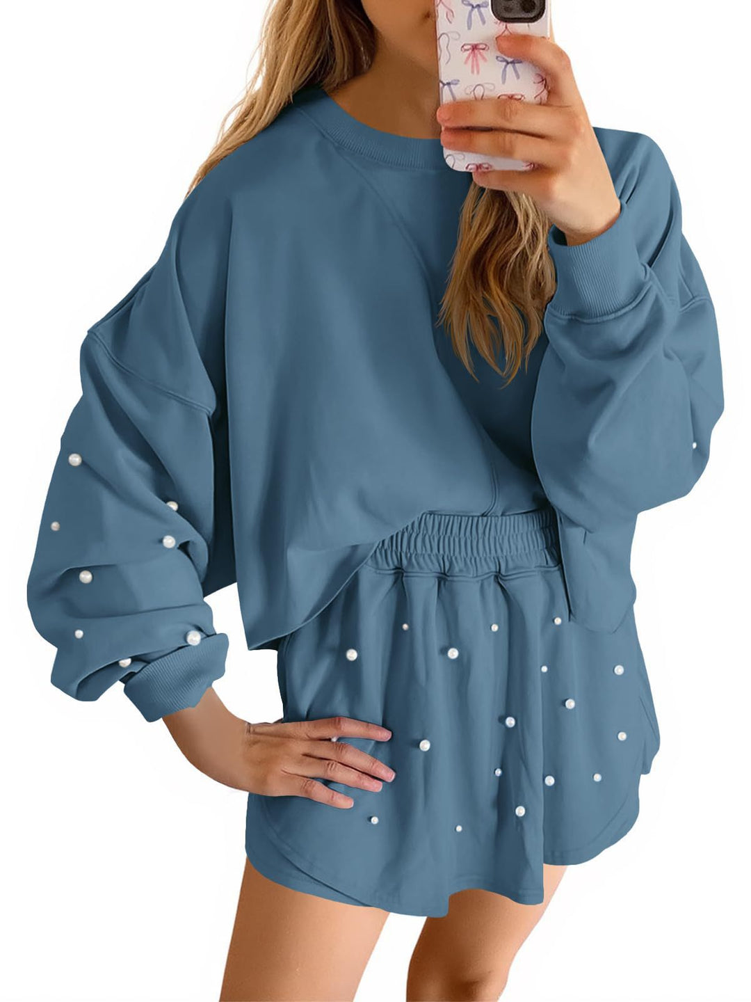 Damer Sportigt Sweatshirt- och Kjolset Eva Jonsson-Eva Jonsson