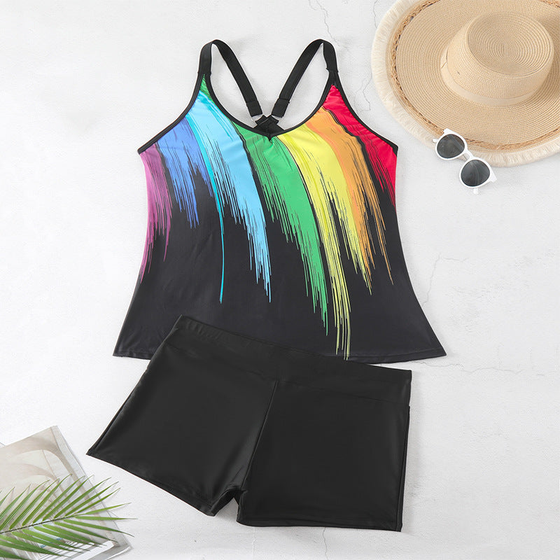 Damer Sportigt Tankini-set med stiliga band och moderiktig design Mirla-Eva Jonsson