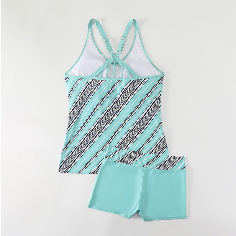 Damer Sportigt Tankini-set med stiliga band och moderiktig design Mirla-Eva Jonsson