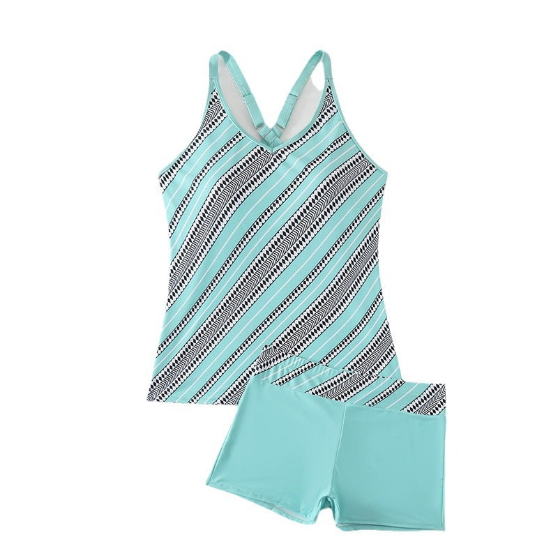 Damer Sportigt Tankini-set med stiliga band och moderiktig design Mirla-Eva Jonsson