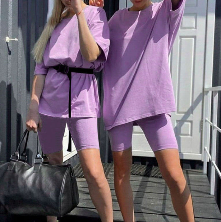Damer Sportigt Tvådelat Set med T-shirt och Shorts Mirla-Eva Jonsson