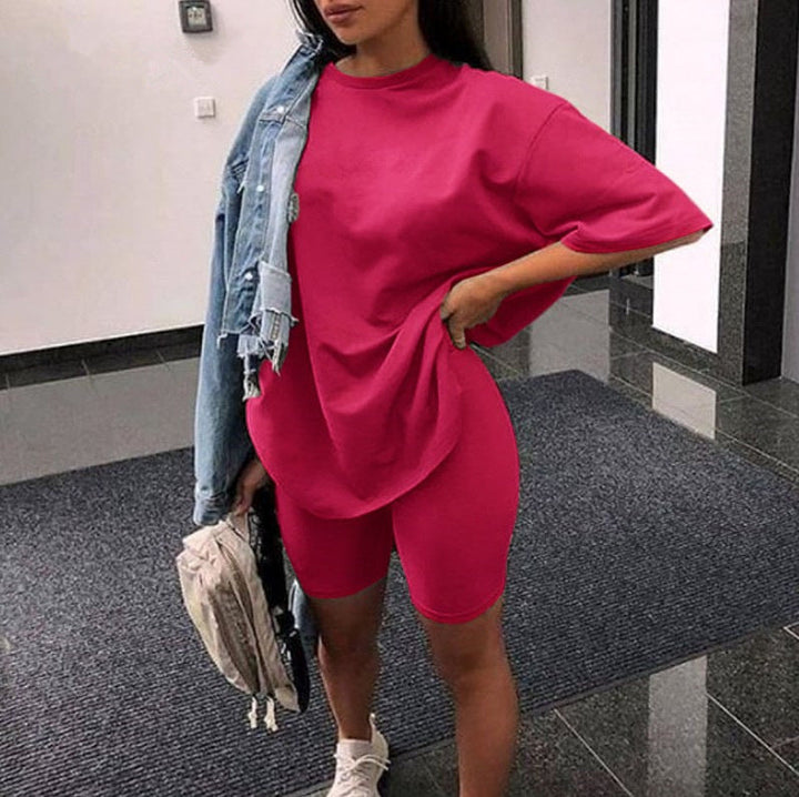Damer Sportigt Tvådelat Set med T-shirt och Shorts Mirla-Eva Jonsson