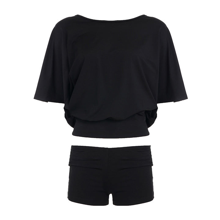 Damer Sportigt bikini-set med lös topp- och shorts-kombination Mirla-Eva Jonsson