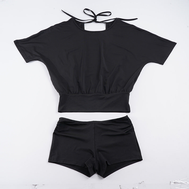 Damer Sportigt bikini-set med lös topp- och shorts-kombination Mirla-Eva Jonsson