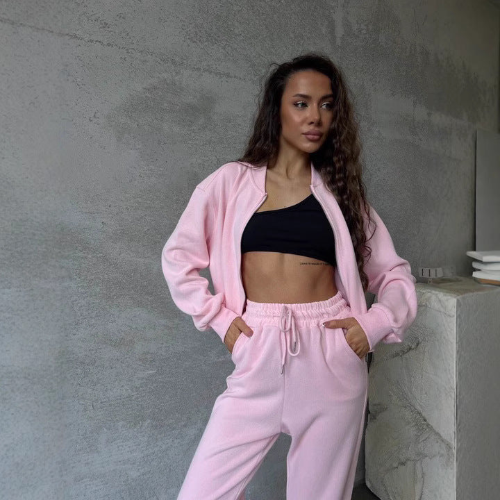 Damer Sportigt fleece-set med hög krage och praktiska sidofickor Eva Jonsson-Eva Jonsson