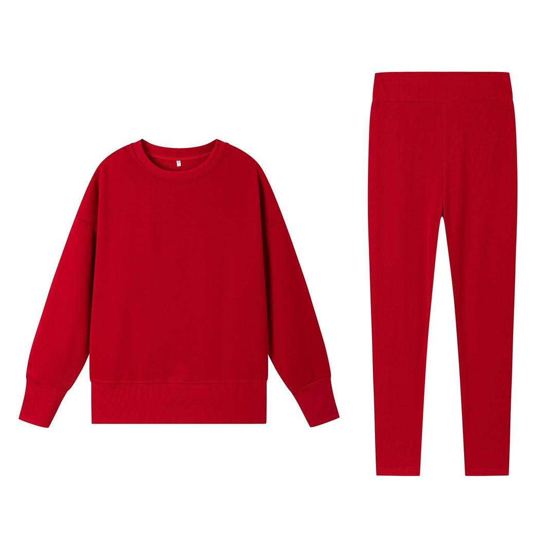 Damer Sportigt fritids-set med mjuk sweatshirt och bekväma leggings Mirla-Eva Jonsson