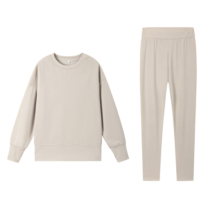 Damer Sportigt fritids-set med mjuk sweatshirt och bekväma leggings Mirla-Eva Jonsson