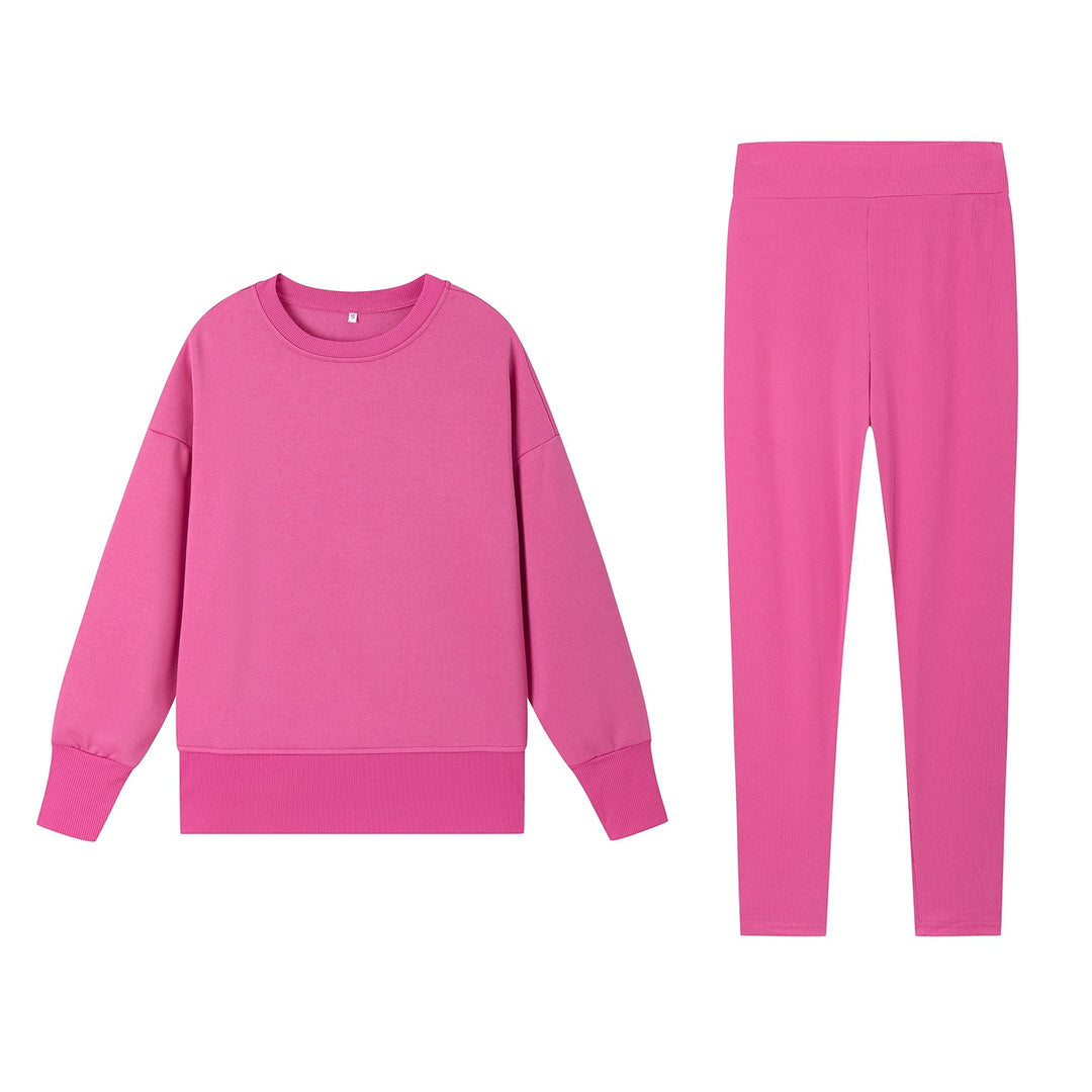 Damer Sportigt fritids-set med mjuk sweatshirt och bekväma leggings Mirla-Eva Jonsson