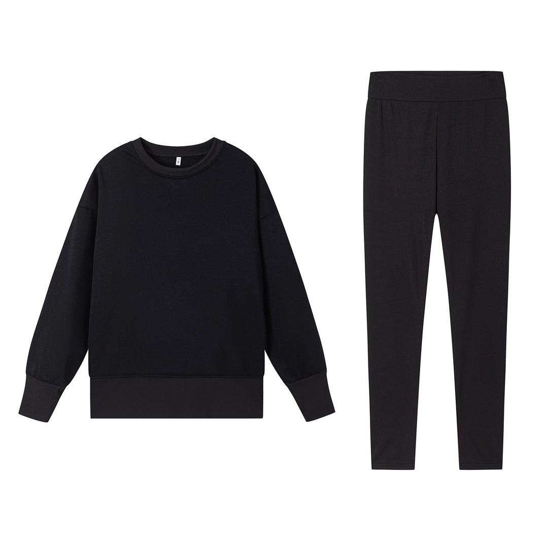 Damer Sportigt fritids-set med mjuk sweatshirt och bekväma leggings Mirla-Eva Jonsson