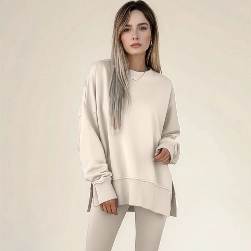 Damer Sportigt fritids-set med mjuk sweatshirt och bekväma leggings Mirla-Eva Jonsson