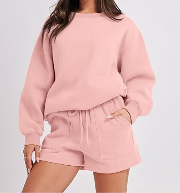 Damer Sportigt fritidssweatshirt och shorts-set Mirla-Eva Jonsson