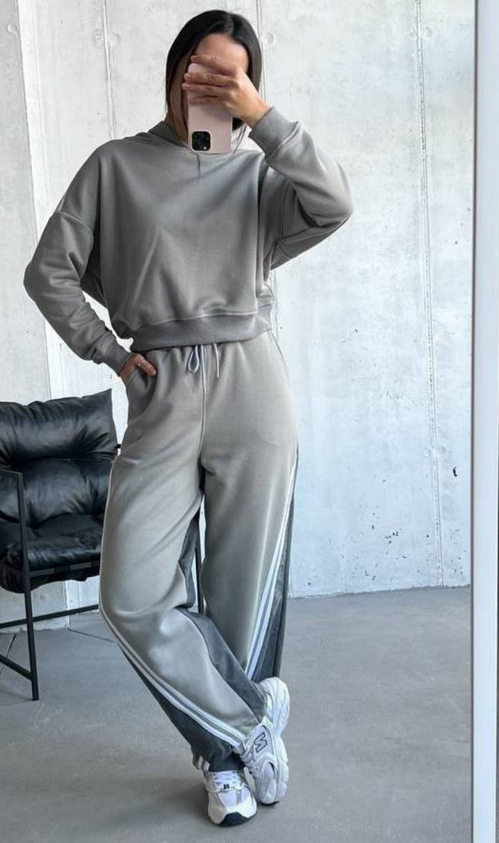 Damer Sportigt hoodie- och joggerset med andningsbart material Mirla-Eva Jonsson