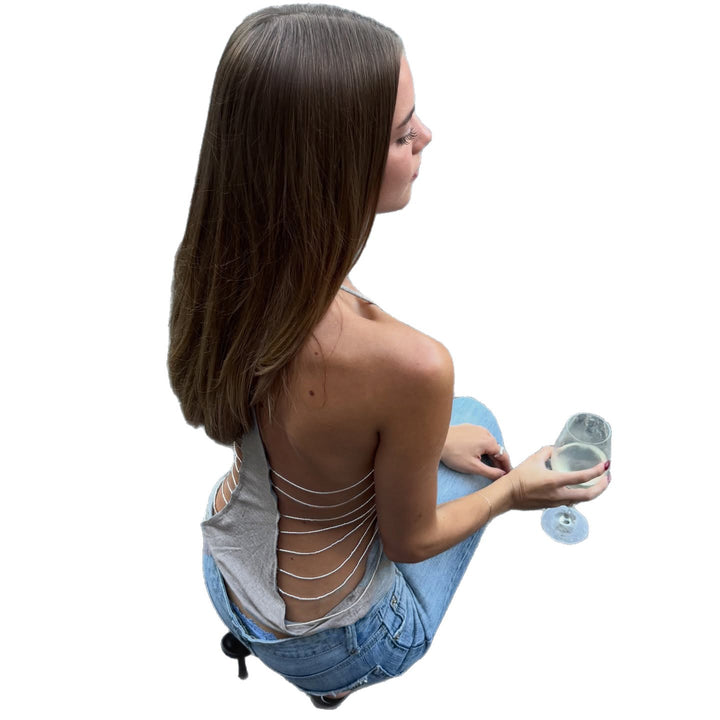 Damer Sportigt linne med innovativ design på baksidan Mirla-Eva Jonsson