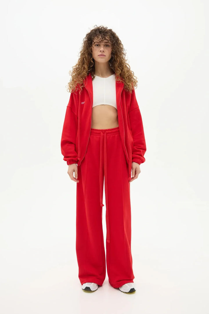 Damer Sportigt set med cropped huvtröja och vida byxor Mirla-Eva Jonsson