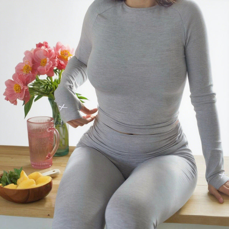 Damer Sportigt set med långärmad överdel och leggings Mirla-Eva Jonsson