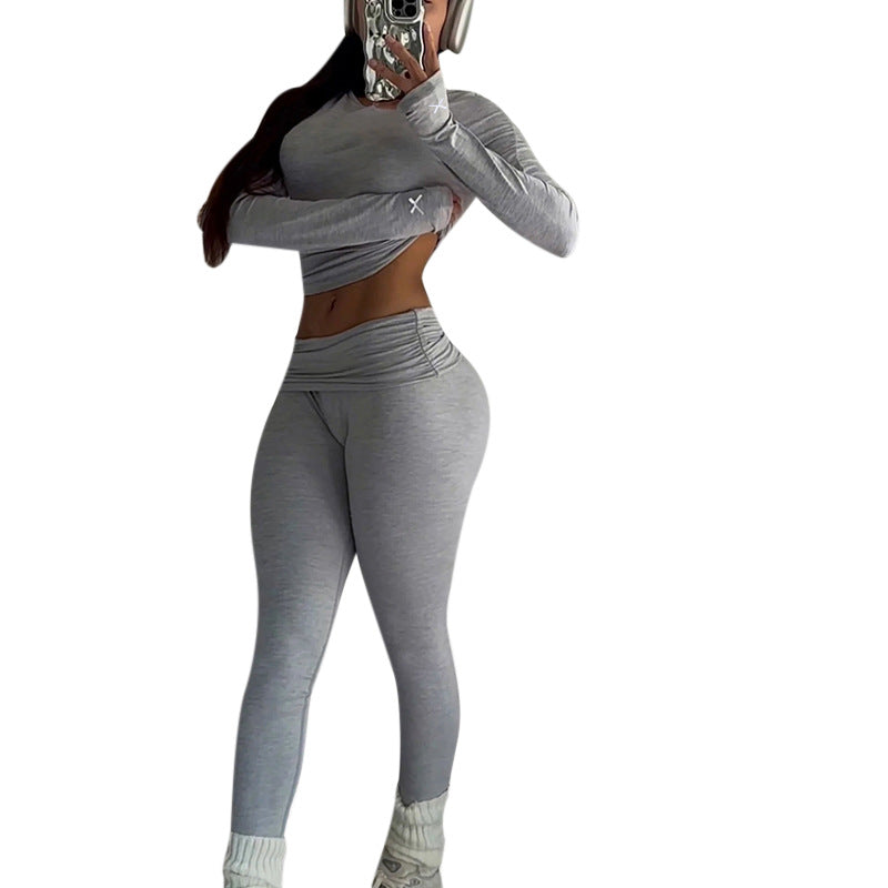 Damer Sportigt set med långärmad överdel och leggings Mirla-Eva Jonsson