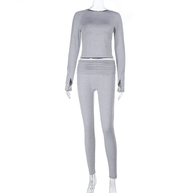 Damer Sportigt set med långärmad överdel och leggings Mirla-Eva Jonsson