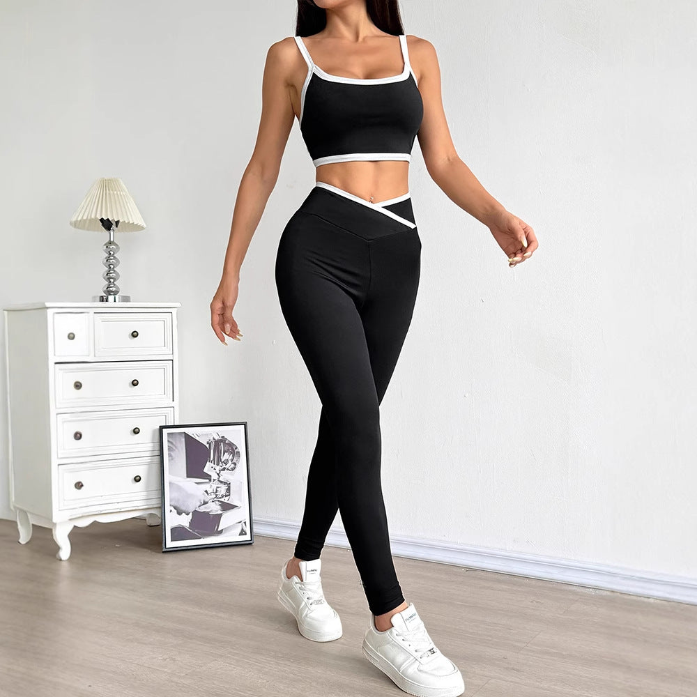 Damer Sportigt set med tajt överdel och högt skurna leggings Mirla-Eva Jonsson