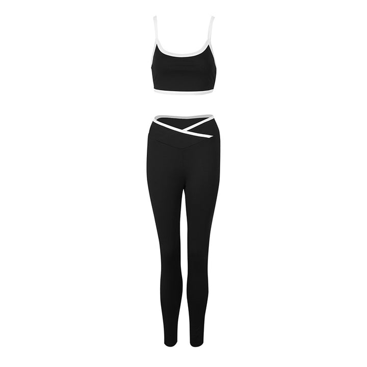 Damer Sportigt set med tajt överdel och högt skurna leggings Mirla-Eva Jonsson