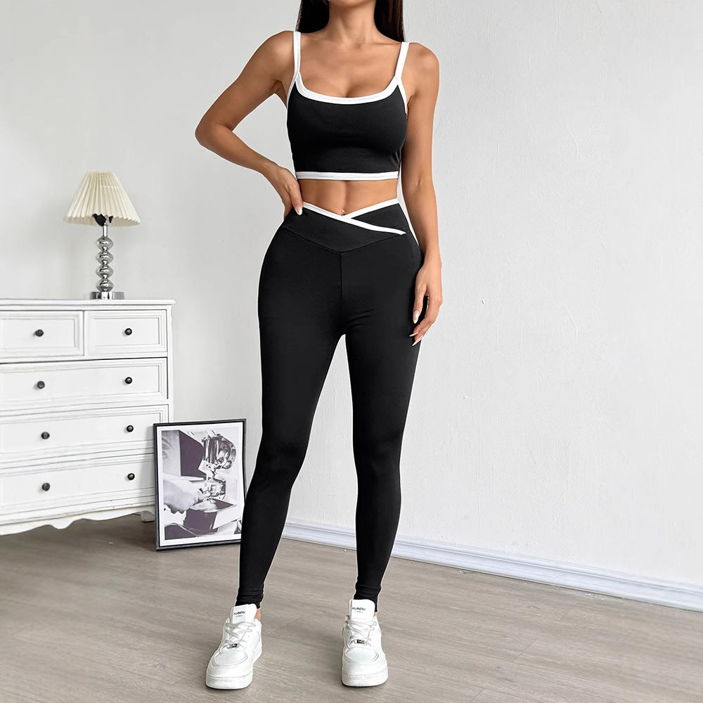 Damer Sportigt set med tajt överdel och högt skurna leggings Mirla-Eva Jonsson