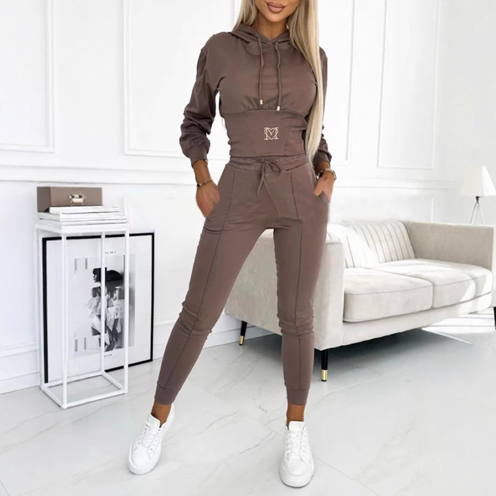 Damer Sportives Lounge-set med huva och elastiskt bälte Mirla-Eva Jonsson
