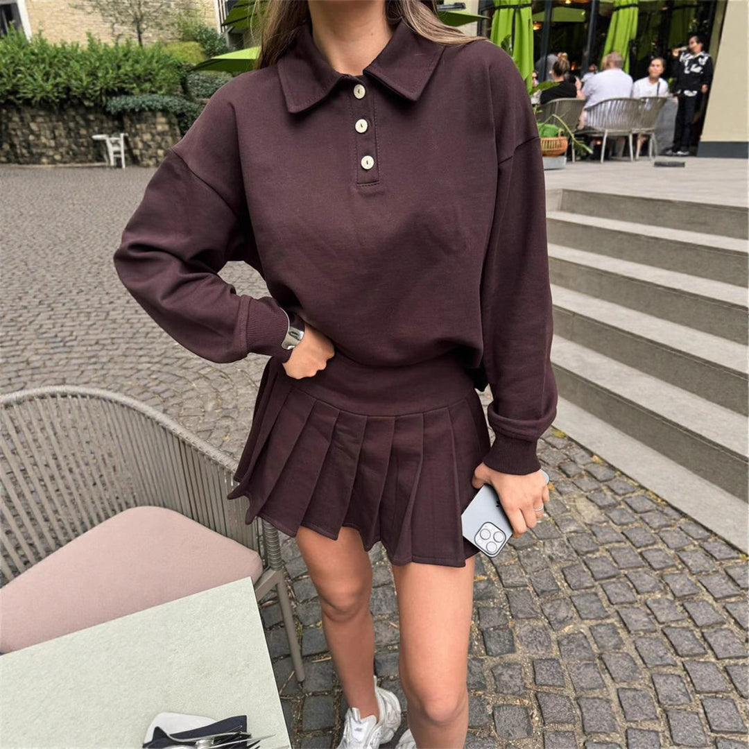 Damer Sporty Polo och Kjol Set Mirla-Eva Jonsson