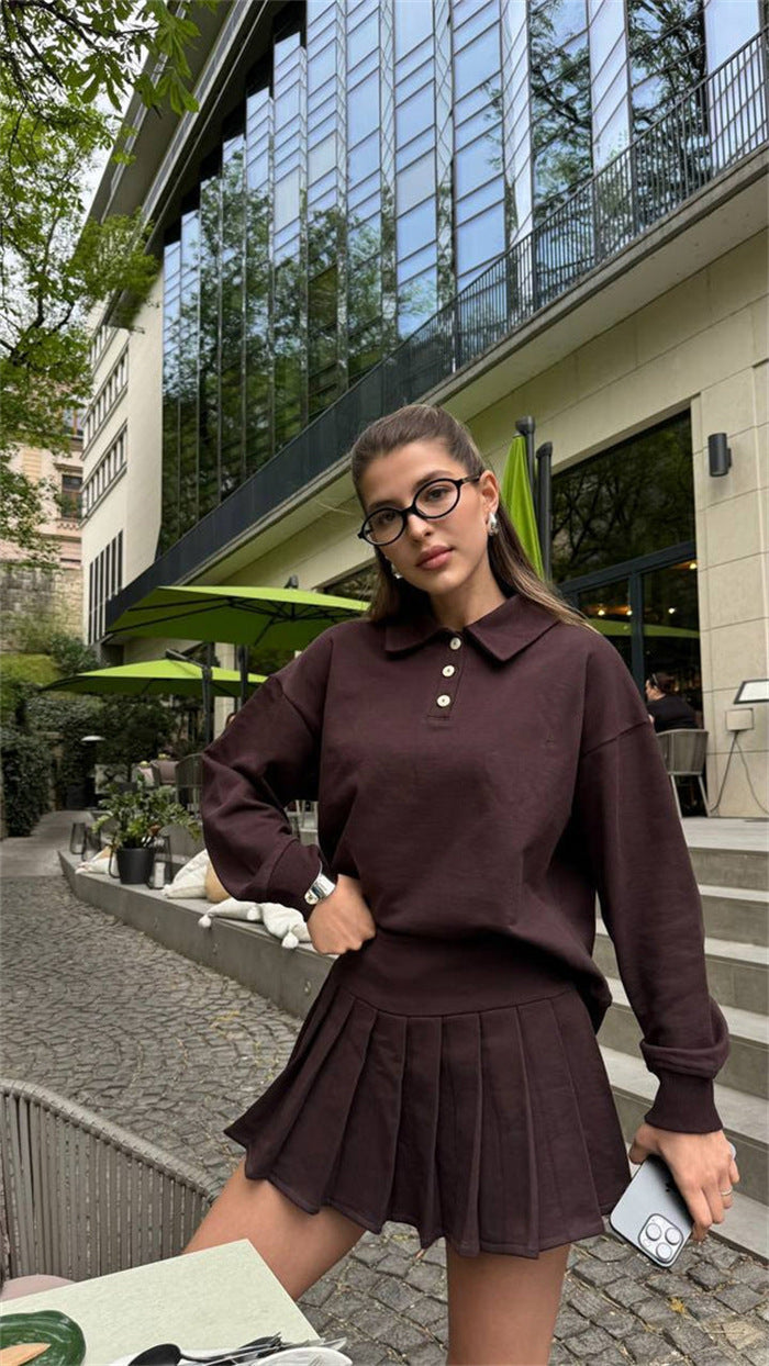 Damer Sporty Polo och Kjol Set Mirla-Eva Jonsson