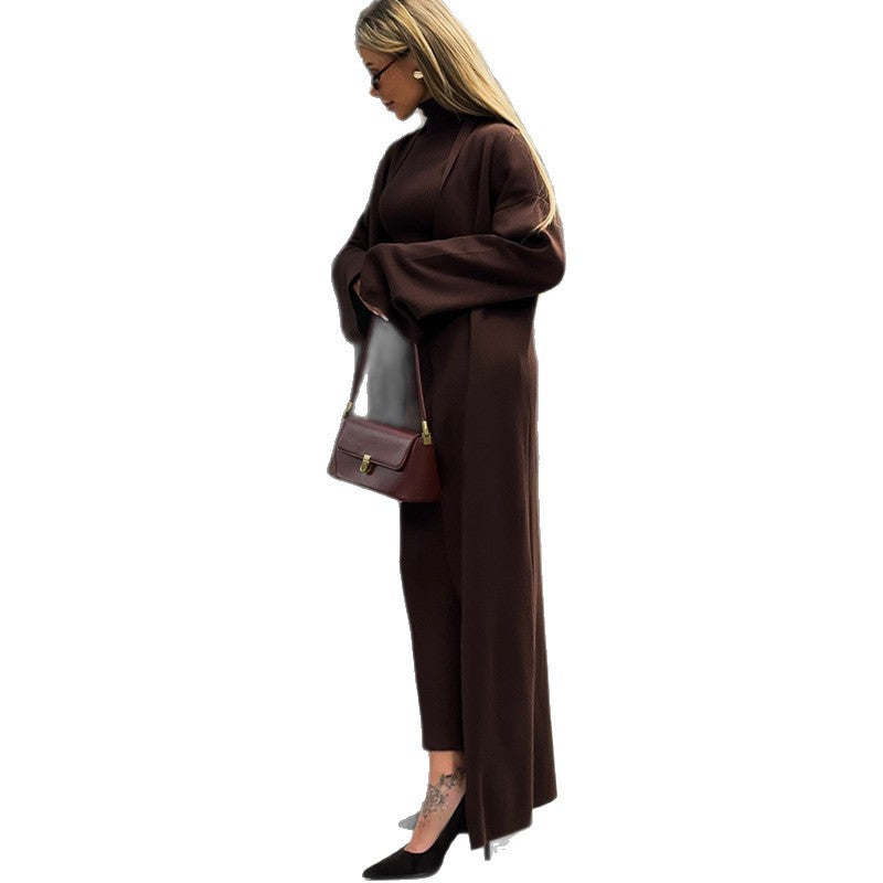 Damer Stick Klänning med Longcardigan Mirla-Eva Jonsson