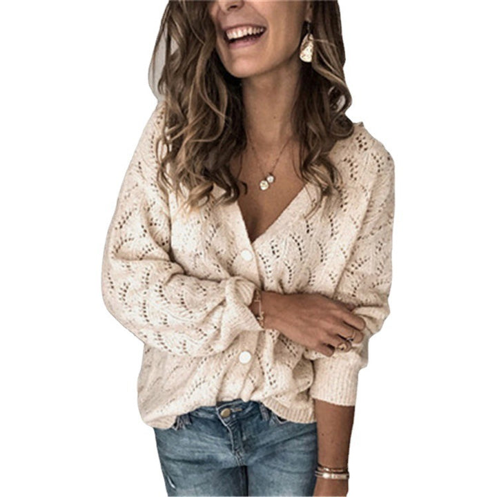Damer Stickad Jacka Eva Jonsson-Eva Jonsson