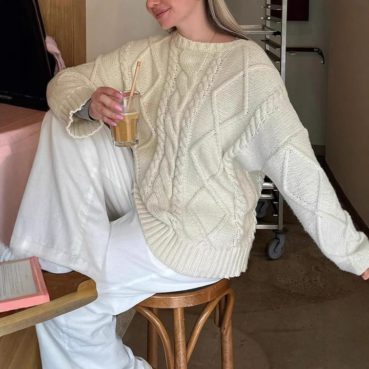 Damer Stickad Tröja Mirla-Eva Jonsson