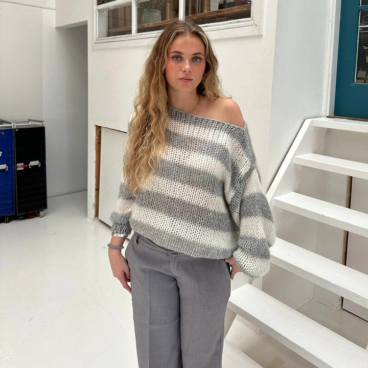 Damer Stickad tröja Mirla-Eva Jonsson