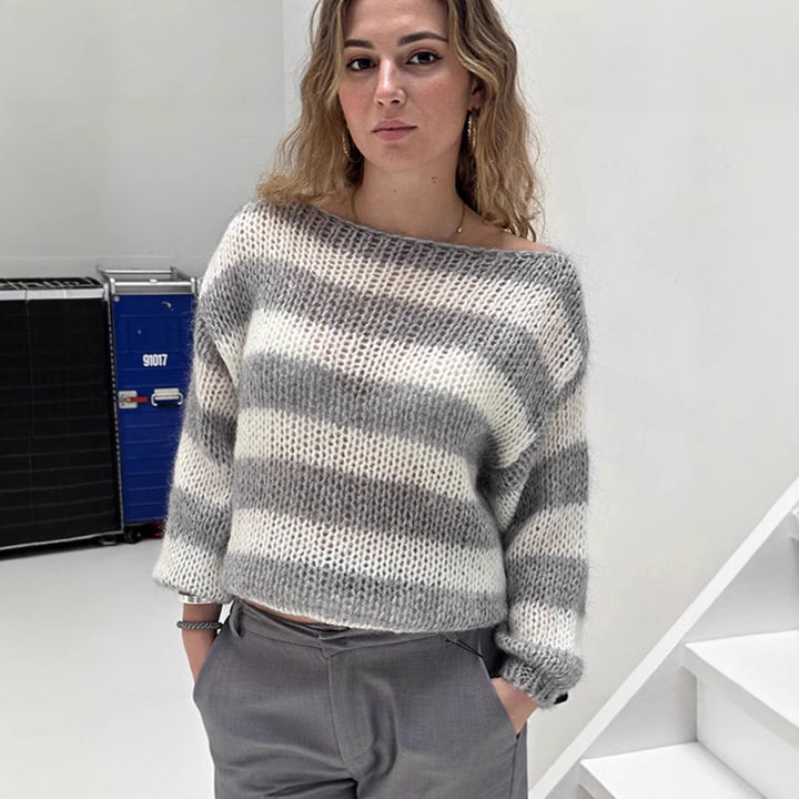 Damer Stickad tröja Mirla-Eva Jonsson