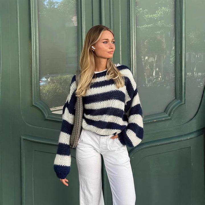 Damer Stickad tröja Mirla-Eva Jonsson