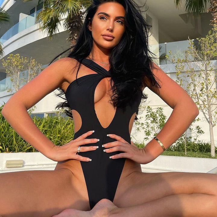 Damer Stilfull baddräkt med raffinerad korsdesign Eva Jonsson-Eva Jonsson