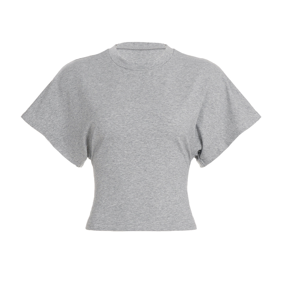 Damer Stilig Crop-Top med löst snitt och rund halsringning Mirla-Eva Jonsson