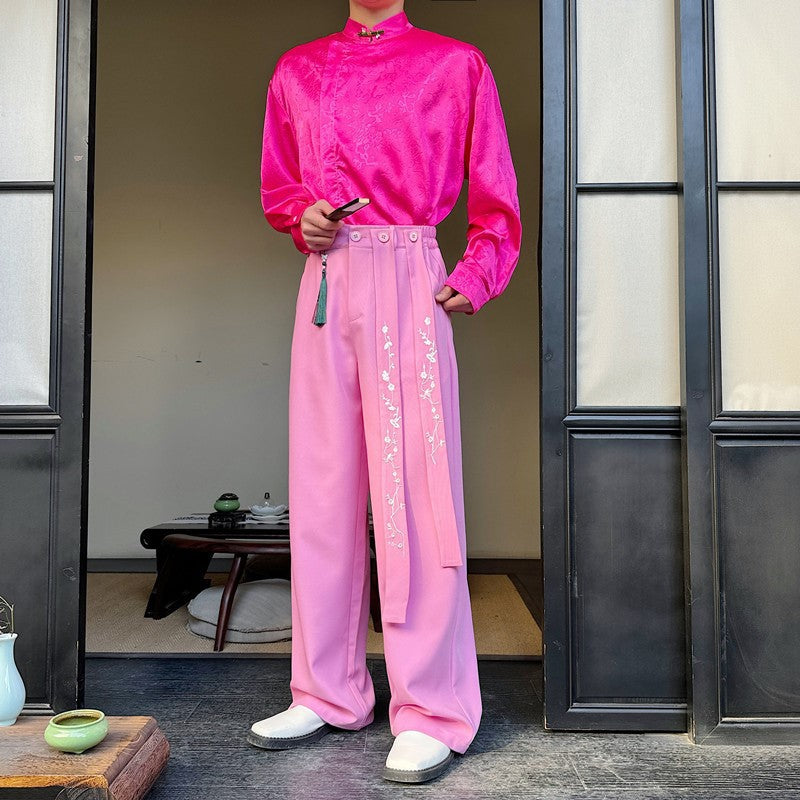Damer Stiligt Oversized-skjorta med fin broderi och eleganta ärmar Eva Jonsson-Eva Jonsson
