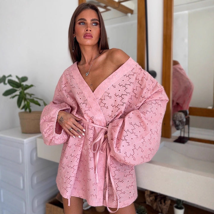 Damer Stilren Kimono med Midjebälte Mirla-Eva Jonsson